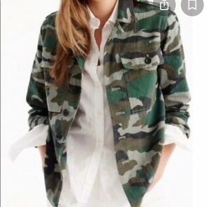 J. Crew Camouflage Utility Shirt-Jacket